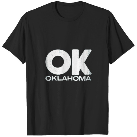 Discover OK Oklahoma Vintage State Typography T-Shirts
