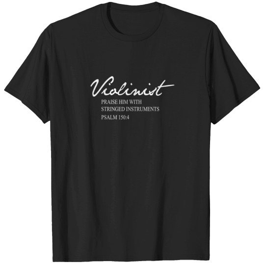 Discover Christian Violin Player Violinist Musician Bible T-Shirts