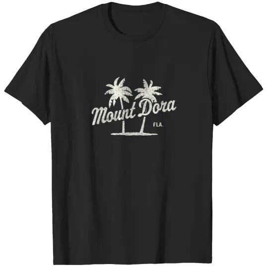 Discover Mount Dora Florida Vintage 70s Palm Trees Graphi T-Shirts