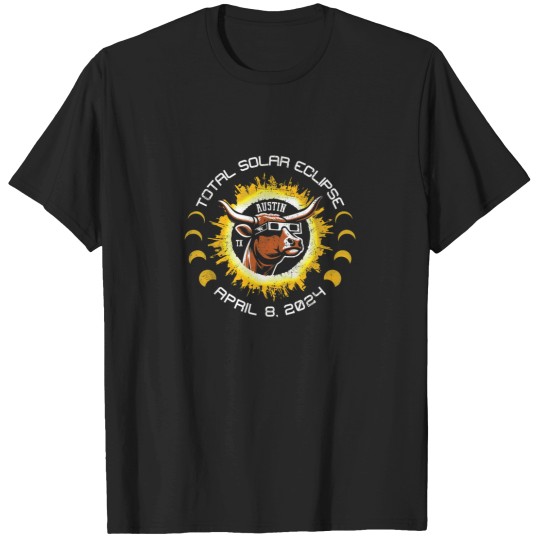 Discover Total Solar Eclipse 2024 Austin Texas T-Shirts