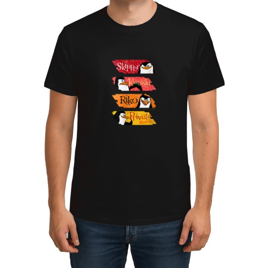 Discover womens madagascar penguins name panels T-Shirts