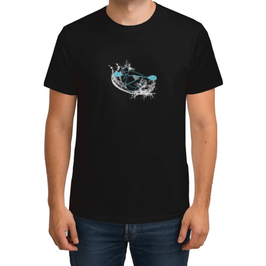 Discover Whitewater Kayak Paddling Down The Face Of A Wave T-Shirts