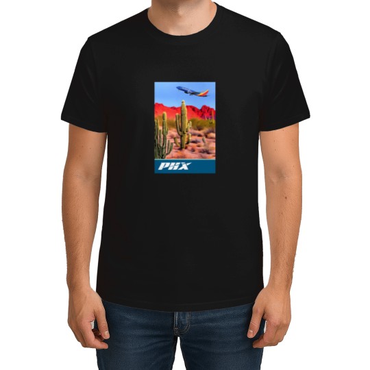 Discover Southwest Airlines Phx Travel Poster 602 T-Shirts