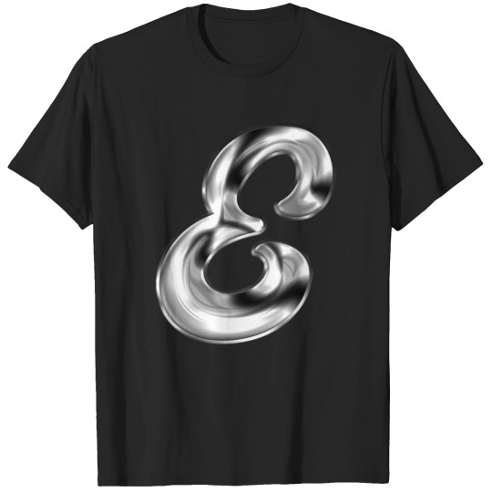 Discover Metal Liquid Alphabet Letter E T-Shirts
