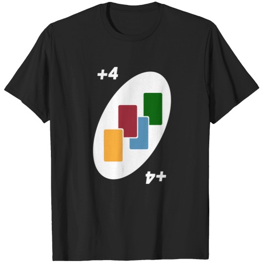Discover Uno Card Game Draw Four T-Shirts