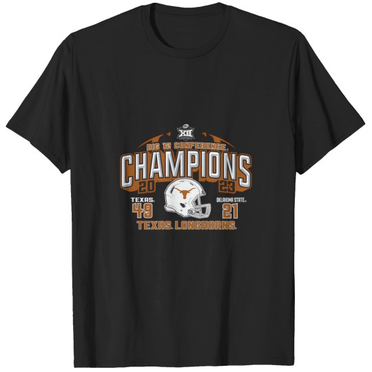 Discover Texas Longhorns Big 12 Champs 2023 Football Score 49-21 T-Shirts
