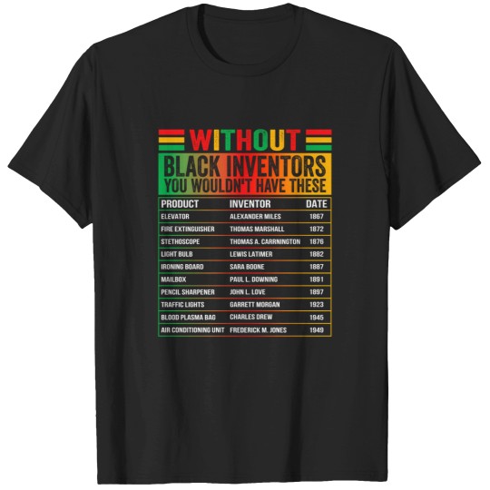 Discover History Of Forgotten Black Inventors Black History Month T-Shirts