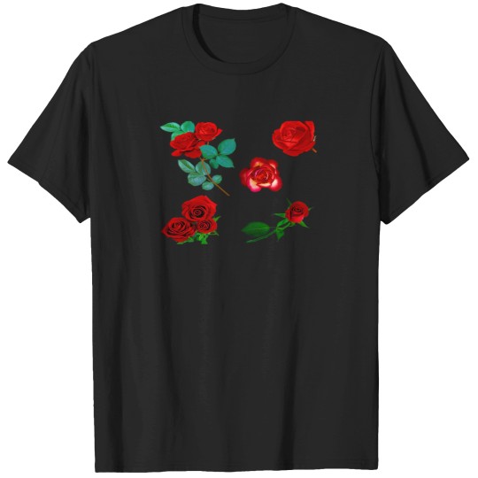 Discover Red   Roses _--------- 1339 T-Shirts