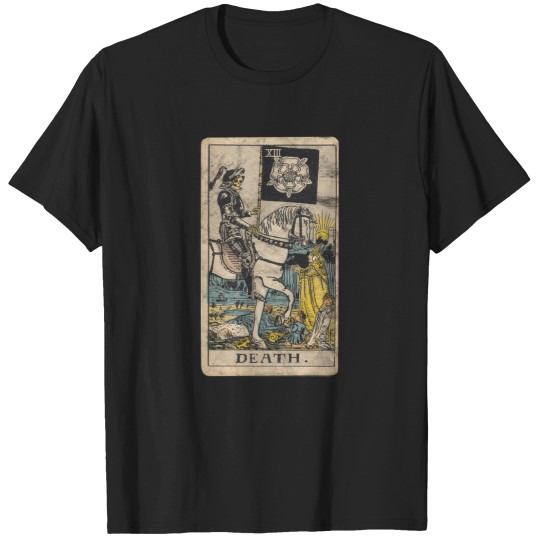 Discover Occult Tarot The Death Gothic Grunge Satan Devil Vintage Design 2681 T-Shirts