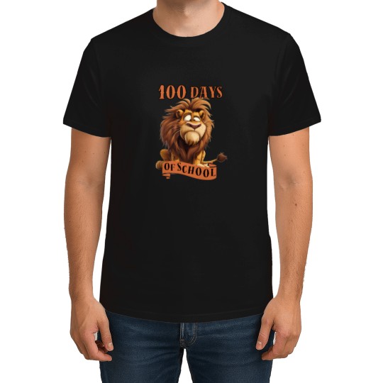 Discover 100 Days Of School Cute Cartoon Lion T-Shirts