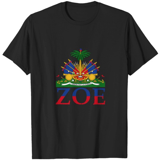 Discover Zoe Cute Haiti Honored Flag Day Gift Sweatshirt T-Shirts