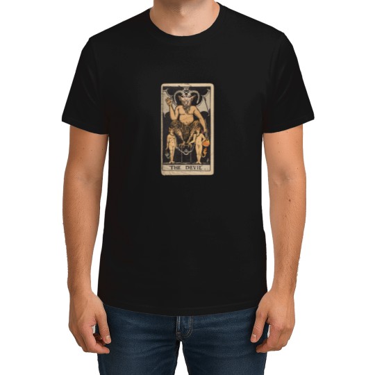 Discover Occult Tarot Card The Devil Gothic Grunge Satan Vintage Design 2691 T-Shirts