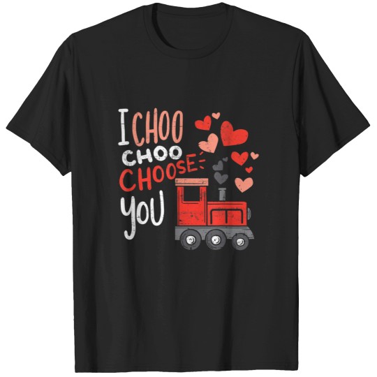 Discover I Choo Choo Choose You Valentines Day Train Toddler Boy T-Shirts