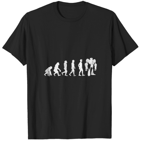 Discover Robot Evolution Robotics Engineer Distressed Tee T-Shirts