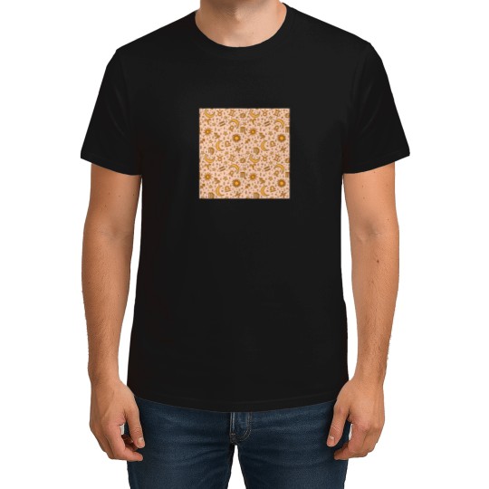 Discover Zodiac Sun And Star Print In Cream 3628 T-Shirts