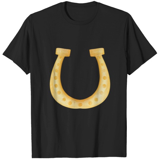 Discover Watercolor Horseshoe Painting Clip Art St Patricks Illustration T-Shirts
