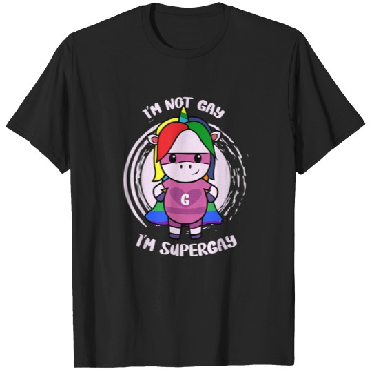 Discover I'M Not Gay I'M Supergay Funny Lgbtq T-Shirts