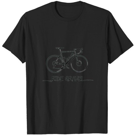 Discover Ride Gravel line art Active T-Shirt T-Shirts