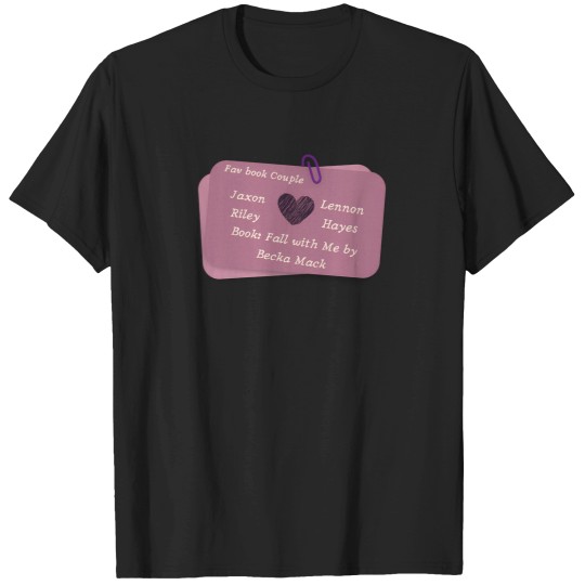 Discover Sticky Note Book Characters   Jaxon  Lennon From Fall With Me By Becka Mack T-Shirts