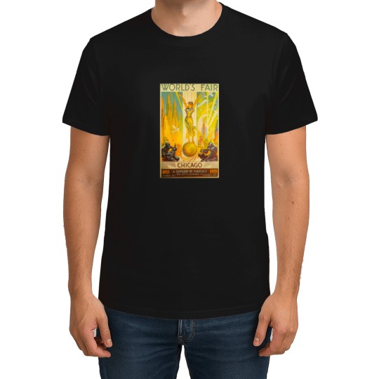 Discover 1933 Chicago World'S Fair Poster 100Th Anniversary Of Chicago World'S Fair Art Deco Poster T-Shirts