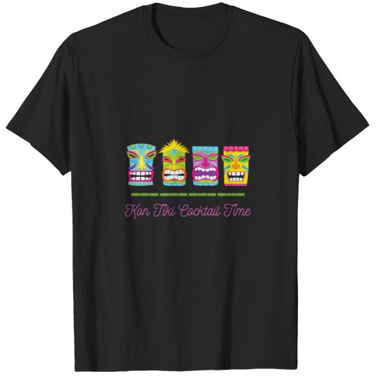 Discover Kon Tiki Cocktail Time T-Shirts