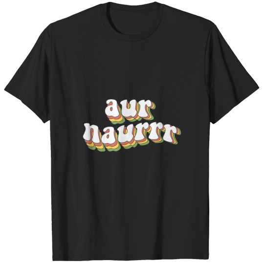 Discover Aur Naur; cute australian accent quote; wavy rainbow Active T-Shirt T-Shirts