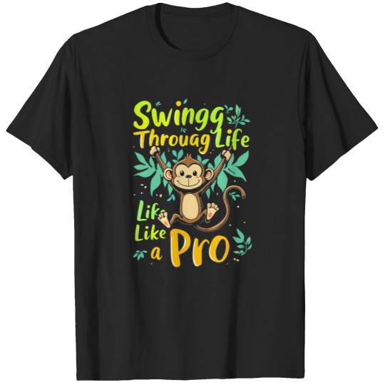 Discover monkey swinging through life like a pro monkey day T-Shirts