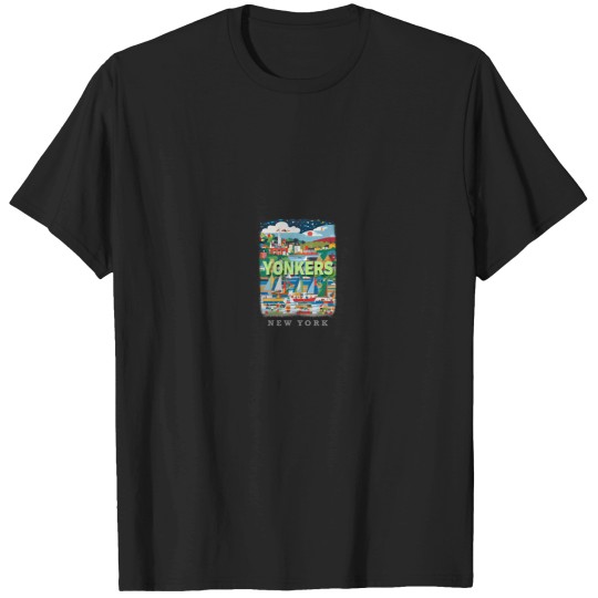 Discover Yonkers New York NY Riverside Charm SD626 Long S T-Shirts