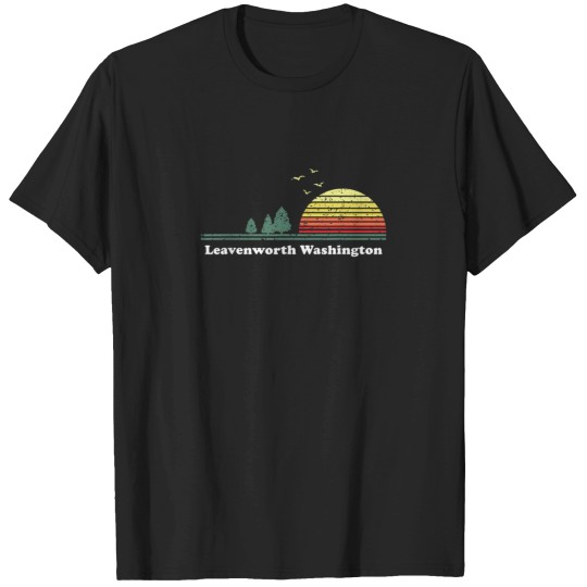 Discover Vintage Leavenworth Washington Sunset Souvenir P T-Shirts