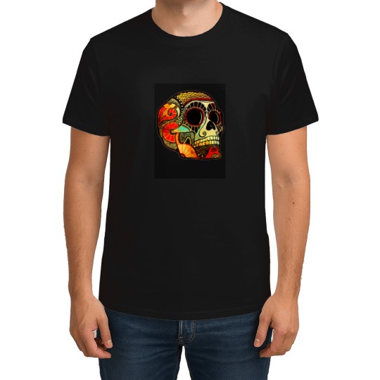 Discover Grunge Skull Baseball ¾ Sleeve T-Shirt T-Shirts