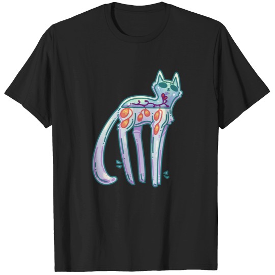 Discover Alien Cat Vase 6054 T-Shirts