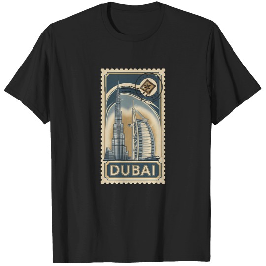 Discover dubai travel uae tarvel dubai stamp T-Shirts