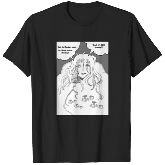 Discover Manga Style Black  White T-Shirts