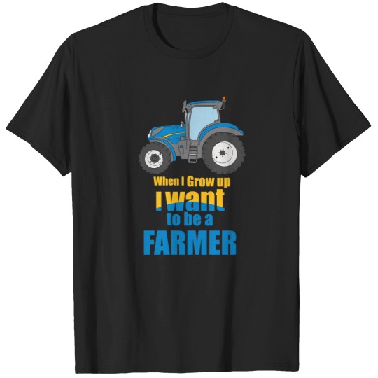 Discover i want to be farmer new holland tractor T-Shirts