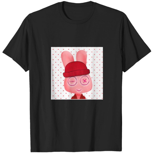 Discover soft pink rabbit cuddly toy T-Shirts