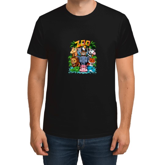 Discover Zoo Animal Shirt Kids Boys Girls Teacher School T-Shirts