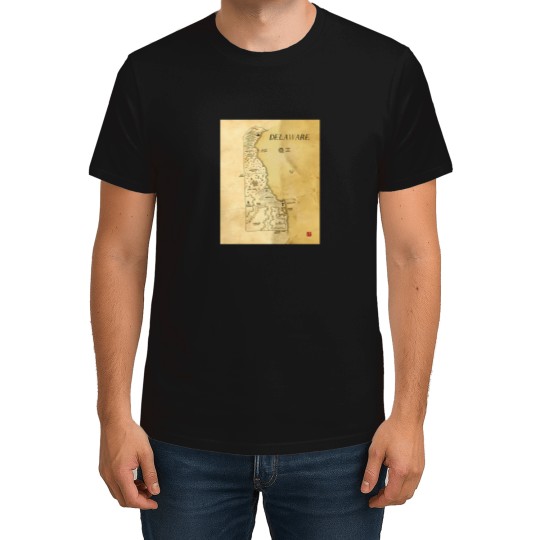 Discover Delaware As A Fantasy Map 1851 T-Shirts