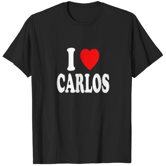 Discover I Heart Love Carlos Cute Matching Couple Spouse T-Shirts