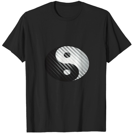 Discover 3D Carbon Fiber Yin Yang T-Shirts