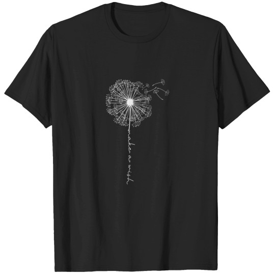 Discover Womens Make A Wish Dandelion Floral Tops Positiv T-Shirts