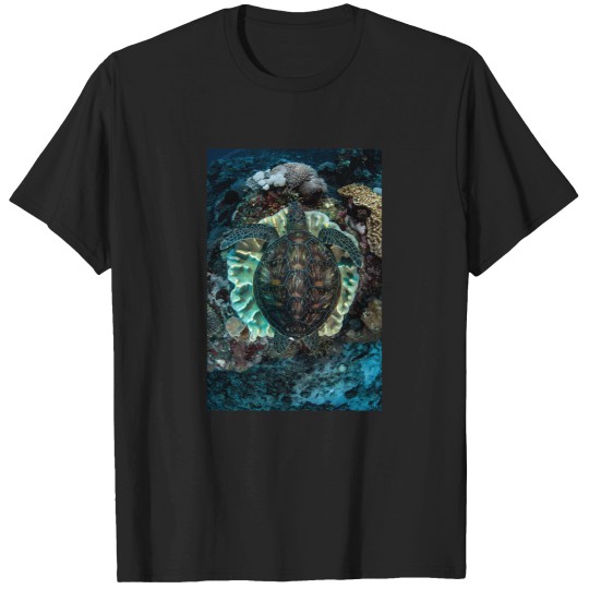 Discover Green Turtle Resting T-Shirts