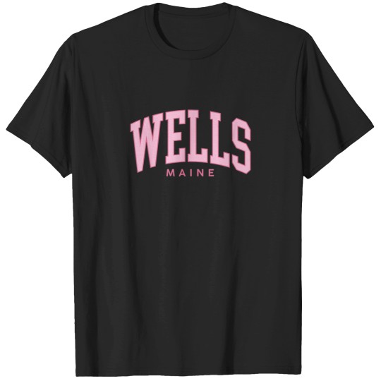 Discover Vintage Wells Beach ME Maine summer Preppy Throw T-Shirts