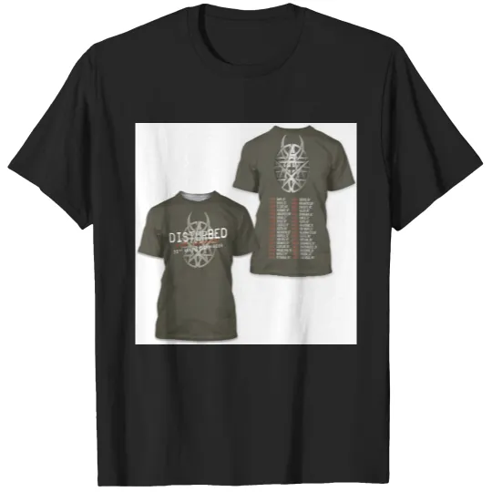 Discover Disturbed 25th Anniversary Tour The Sickness 3D T Shirts
