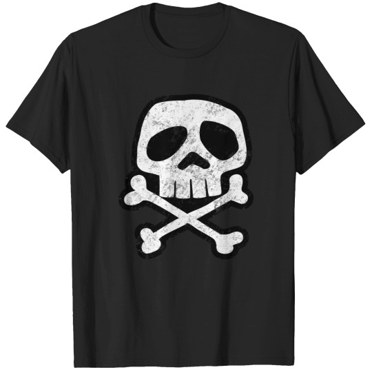 Discover Old School Punk Rock Skull Distressed T-Shirts