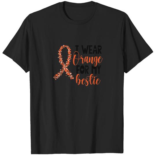 Discover I Wear Orange For My Bestie Leukemia Cancer Awar T-Shirts