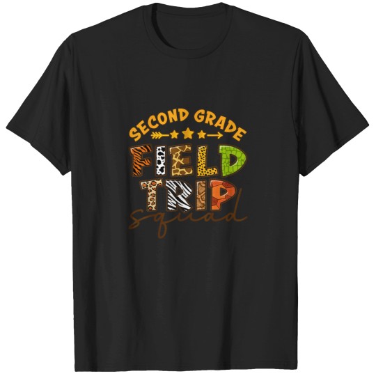 Discover Second Grade Zoo Field Trip Squad Matching Stude T-Shirts