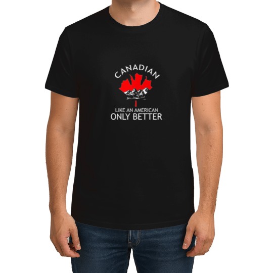 Discover Funny Canadian Gift Idea America Canada T-Shirt T-shirt