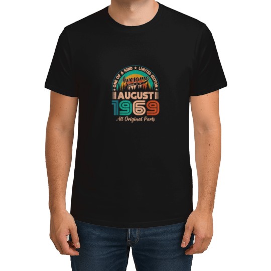 Discover August 1969 Birthday Awesome Since August 1969 T-Shirts