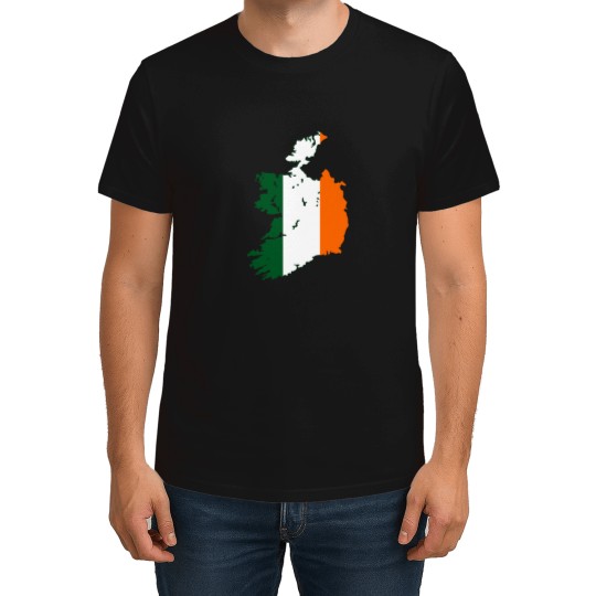 Discover Flag Map of Ireland T-Shirts
