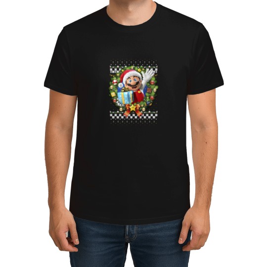 Discover à manches longues avec couronne de noël 3d T-Shirts
